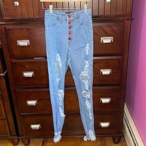FN High Waist Distressed Jeans 💖